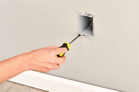 drywall electrical box cut out|putting electrical box existing drywall.